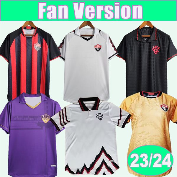 23 24 esporte clube vitoria mens soccer jerseys jadson roberto eduardo santos home away 3rd goalkeeper football shirts short sleeve uniforms, Black;yellow
23 24 esporte clube vitoria mens soccer jerseys jadson roberto eduardo santos home away 3rd goalkeeper football shirts short sleeve uniforms, Black;yellow