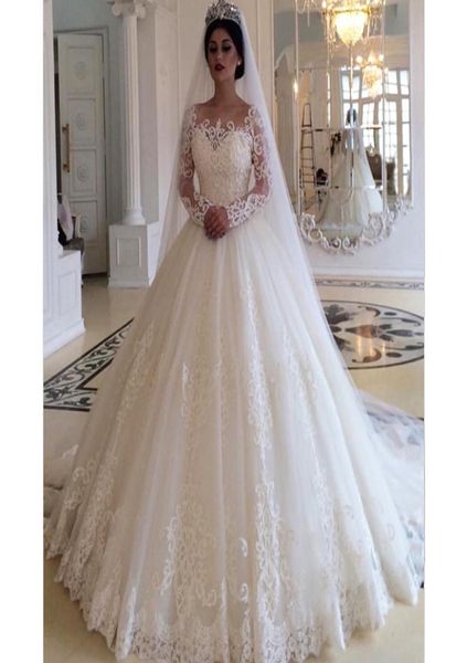 beautiful princess ball gown wedding dresses jewel neck long sleeve lace appliques chapel wedding gown tulle plus size bridal dres4142612, White
beautiful princess ball gown wedding dresses jewel neck long sleeve lace appliques chapel wedding gown tulle plus size bridal dres4142612, White