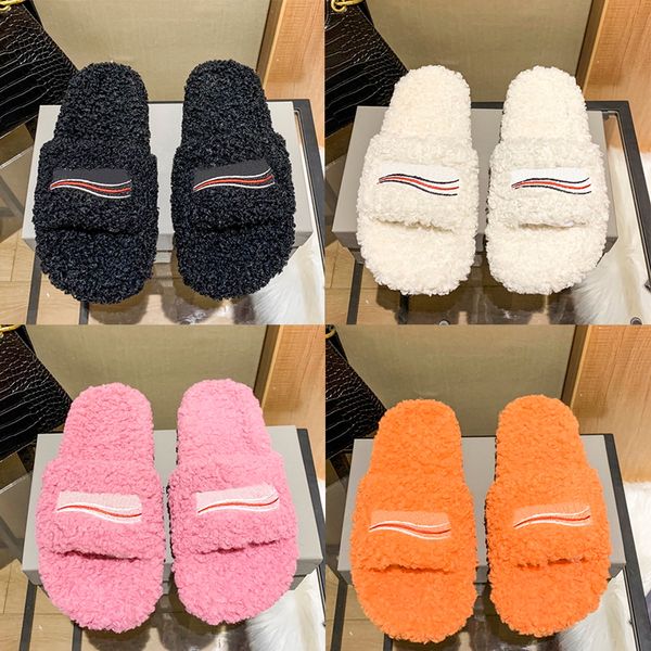luxury balacaigas furry slide designer slippers women winter warm slipper low flat slides embroidered fur flip flops womens sandals paris in, Black
luxury balacaigas furry slide designer slippers women winter warm slipper low flat slides embroidered fur flip flops womens sandals paris in, Black