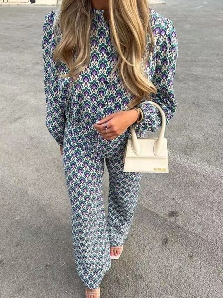 women's suits blazers autumn vintage floral printed long pants suits for women tied hem crop wide leg loose pants female 2 piece sets o, White;black
women's suits blazers autumn vintage floral printed long pants suits for women tied hem crop wide leg loose pants female 2 piece sets o, White;black