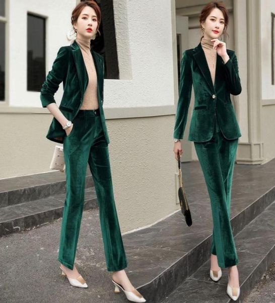 purplegreenblue gold velvet women039s small suit autumn and winter professional fashion temperament drape twopiece two piece1549218, White
purplegreenblue gold velvet women039s small suit autumn and winter professional fashion temperament drape twopiece two piece1549218, White