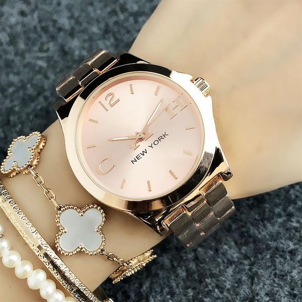 fashion brand wrist watch women girl new york style dial metal steel band quartz clock co 6123269e, Slivery;brown
fashion brand wrist watch women girl new york style dial metal steel band quartz clock co 6123269e, Slivery;brown
