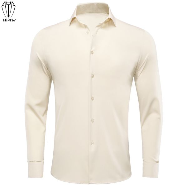men's casual shirts hitie plain silk mens windsor collar long sleeve shirt breathable four seasons male gift formal 30 color s to 3xl 2, White;black
men's casual shirts hitie plain silk mens windsor collar long sleeve shirt breathable four seasons male gift formal 30 color s to 3xl 2, White;black