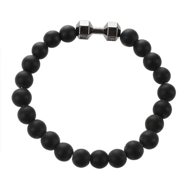 black matte stone dumbbell bracelet fitness motivation crossfit gym fashion gift black gun black273w, Golden;silver
black matte stone dumbbell bracelet fitness motivation crossfit gym fashion gift black gun black273w, Golden;silver