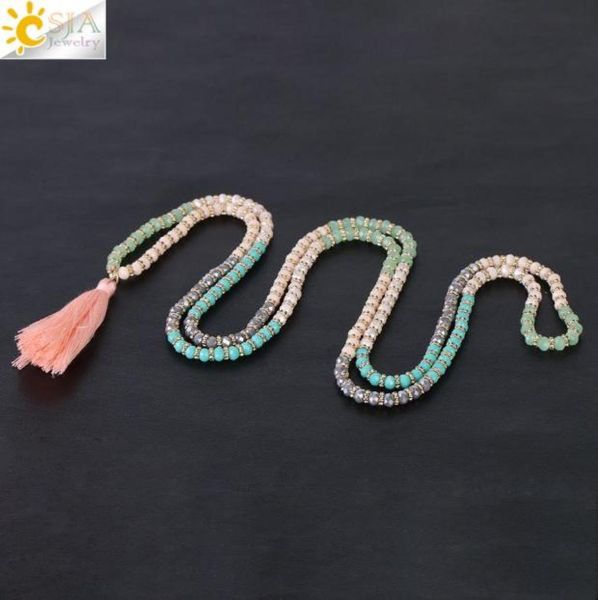 csja new arrival boho long necklaces for women 4mm pink green grey faceted glass crystal beads flower spacer bead charms fringe je4666192, Silver
csja new arrival boho long necklaces for women 4mm pink green grey faceted glass crystal beads flower spacer bead charms fringe je4666192, Silver