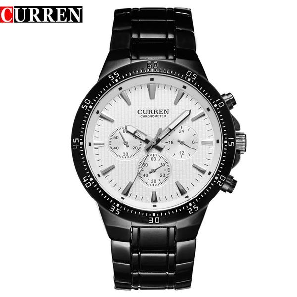 curren fashion full steel quartz men watch analog sports male wristwatch classic black&white horloges mannens saat reloj hombre2528, Slivery;brown
curren fashion full steel quartz men watch analog sports male wristwatch classic black&white horloges mannens saat reloj hombre2528, Slivery;brown