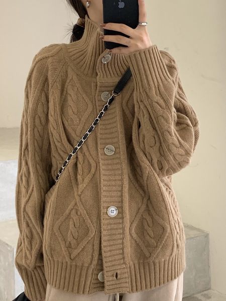 women's knits tees fashion women sweaters 2023 autumn winter loose turtleneck knitted cardigan solid long sleeve thickening versatile c, White
women's knits tees fashion women sweaters 2023 autumn winter loose turtleneck knitted cardigan solid long sleeve thickening versatile c, White