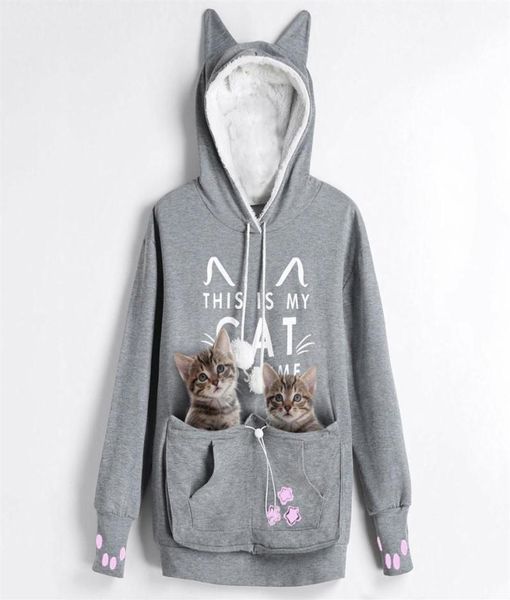 kenancy cat lovers hoodies kangaroo dog pet paw emboridery pullovers cuddle pouch sweatshirt pocket animal ear hooded outwear cj198022550, Black
kenancy cat lovers hoodies kangaroo dog pet paw emboridery pullovers cuddle pouch sweatshirt pocket animal ear hooded outwear cj198022550, Black