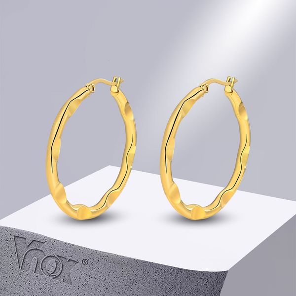 stud vnox gold color hoop earrings for women chic stainless steel round earring ceremony party gifts her jewelry 230822, Golden;silver
stud vnox gold color hoop earrings for women chic stainless steel round earring ceremony party gifts her jewelry 230822, Golden;silver