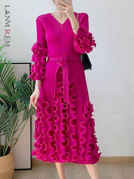basic casual dresses lanmrem elegant ruffles pleated dress for women v neck long sleeves belt aline solid autumn clothing 2aa1413 230821, Black;gray
basic casual dresses lanmrem elegant ruffles pleated dress for women v neck long sleeves belt aline solid autumn clothing 2aa1413 230821, Black;gray