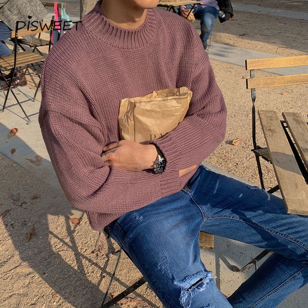 men's sweaters oneck solid loose sweater korean sleeved slim warm sweate men simple knitted boy 230821, White;black
men's sweaters oneck solid loose sweater korean sleeved slim warm sweate men simple knitted boy 230821, White;black