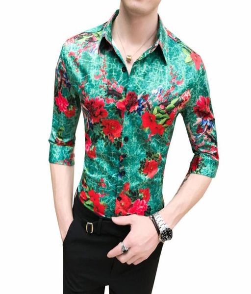 stage shirt for men lapel collar half sleeve floral social shirt korean style blouse men flowers fashion summer5996271, White;black
stage shirt for men lapel collar half sleeve floral social shirt korean style blouse men flowers fashion summer5996271, White;black