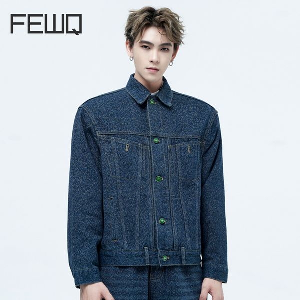men's jackets fewq blue denim jacket autumn irregular pocket design handsome casual 2023 solid color turndown collar male 24x1338 2308, Black;brown
men's jackets fewq blue denim jacket autumn irregular pocket design handsome casual 2023 solid color turndown collar male 24x1338 2308, Black;brown