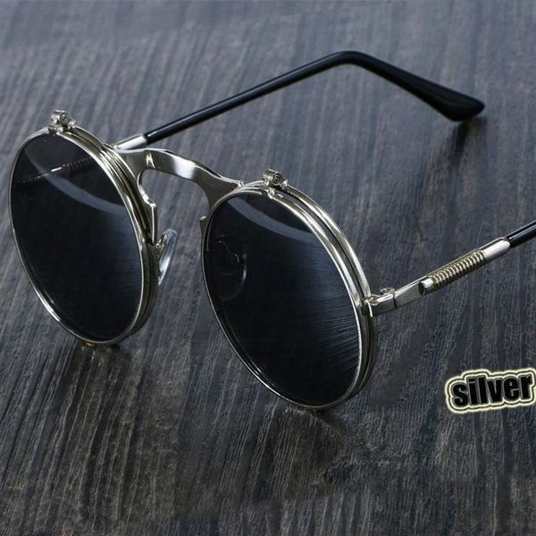 sunglasses steampunk round women men metal vintage filp circular double lens sun glasses style circle shades gafas de sol uv400sun242b, White;black
sunglasses steampunk round women men metal vintage filp circular double lens sun glasses style circle shades gafas de sol uv400sun242b, White;black