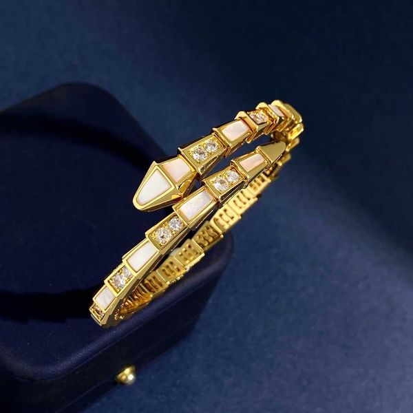 classic serpentine viper bangle new snake festival women rose gold bracelets white shell diamond copper bracelet luxurys jewelry charm brace, Black
classic serpentine viper bangle new snake festival women rose gold bracelets white shell diamond copper bracelet luxurys jewelry charm brace, Black