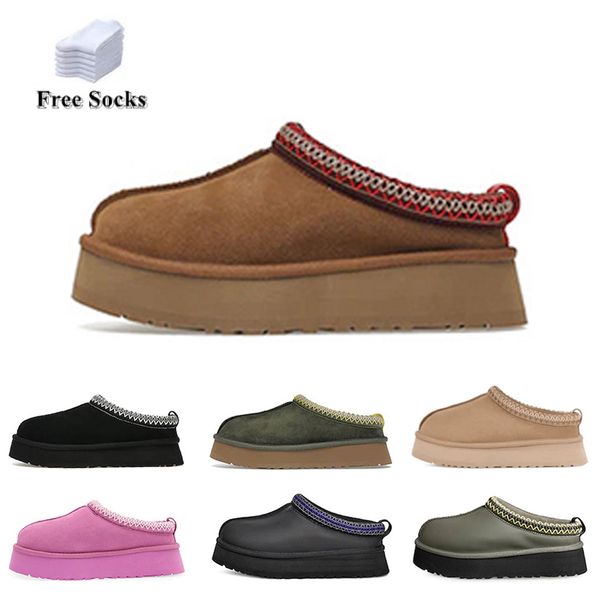 tasman slippers chestnut fur slides sheepskin shearling tazz mules women men ultra mini platform boot slip-on shoes suede upper comfort fall, Black
tasman slippers chestnut fur slides sheepskin shearling tazz mules women men ultra mini platform boot slip-on shoes suede upper comfort fall, Black