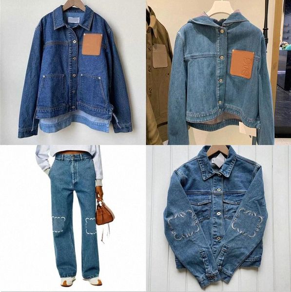 new denim jacket loe designer jacket men women loose denim coat trend denims clothing cardigan overalls high waist embroidered jeans over n8, Black;brown
new denim jacket loe designer jacket men women loose denim coat trend denims clothing cardigan overalls high waist embroidered jeans over n8, Black;brown