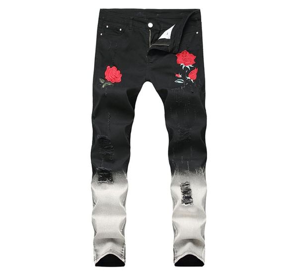 sokotoo men039s fashion rose flower embroidery ripped jeans slim tie and dye gradient color holes denim pants2334404, Blue
sokotoo men039s fashion rose flower embroidery ripped jeans slim tie and dye gradient color holes denim pants2334404, Blue