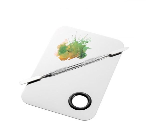 beauty stainless steel makeup nail eye shadow foundation mixing palette spatula cosmetic tool kd11465126, Silver 
beauty stainless steel makeup nail eye shadow foundation mixing palette spatula cosmetic tool kd11465126, Silver