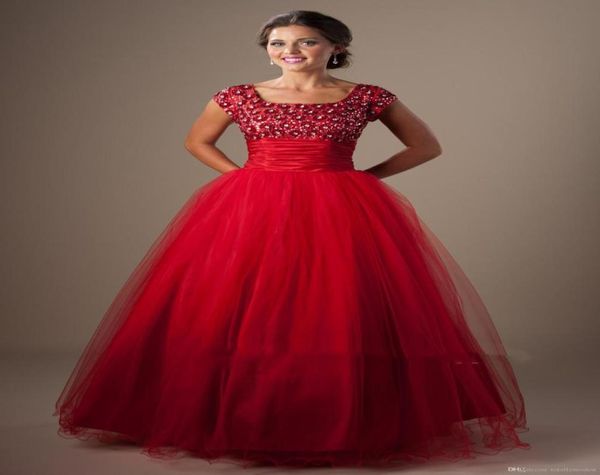 red ball gown modest prom dresses with cap sleeves square short sleeves prom gowns puffy aline high school formal party gowns che8717696, Black
red ball gown modest prom dresses with cap sleeves square short sleeves prom gowns puffy aline high school formal party gowns che8717696, Black