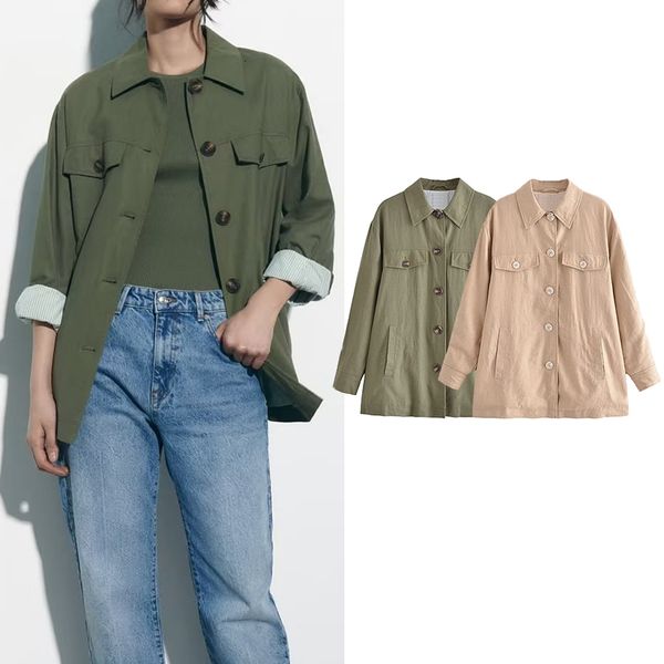 women's jacket shirtstyle coat fashion youth ladies for women elegant chic slim female 230821, Black;brown
women's jacket shirtstyle coat fashion youth ladies for women elegant chic slim female 230821, Black;brown