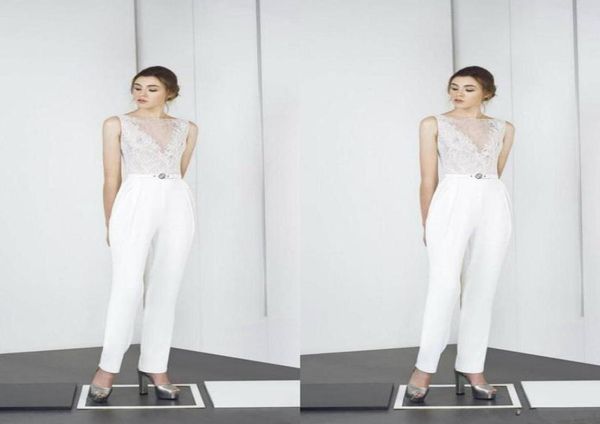 2021 white jumpsuit wedding dresses with sash lace appliqued boho bridal gowns satin ankle length country wedding dress vestidos d6827090
2021 white jumpsuit wedding dresses with sash lace appliqued boho bridal gowns satin ankle length country wedding dress vestidos d6827090