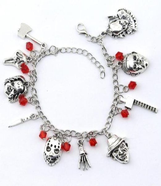 charm bracelets chucky face stephen kings it penny wise jason hockey horror bracelet designed for ladies halloween jewelry gifts472902898, Golden;silver
charm bracelets chucky face stephen kings it penny wise jason hockey horror bracelet designed for ladies halloween jewelry gifts472902898, Golden;silver
