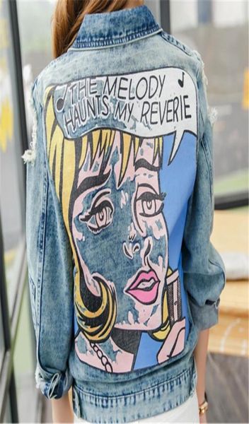 fashioncbafu hippie chic funny print jean jacket women ripped hole bomber jacket casual short denim coat cowboy outwear n9818797688, Black;brown
fashioncbafu hippie chic funny print jean jacket women ripped hole bomber jacket casual short denim coat cowboy outwear n9818797688, Black;brown