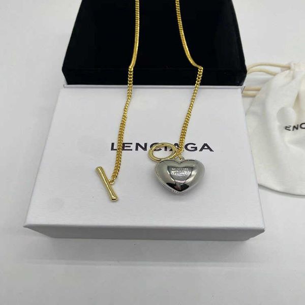 fashion designer double b paris family heart twist chain brass necklace design fashion versatile sweater chain, Silver
fashion designer double b paris family heart twist chain brass necklace design fashion versatile sweater chain, Silver