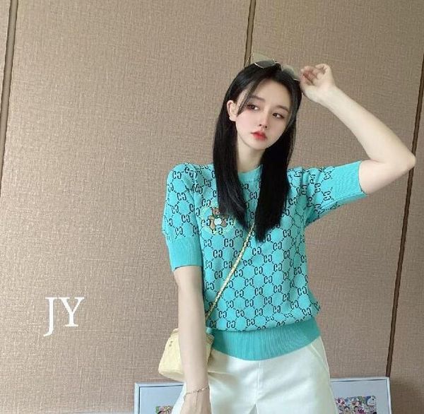 luxurious women's t-shirts sweaters designer women high-end brand short sleeve sweater couples pullover jacket casual style knitted tee, White;black
luxurious women's t-shirts sweaters designer women high-end brand short sleeve sweater couples pullover jacket casual style knitted tee, White;black