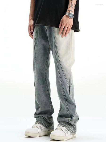 men's jeans casual denim pants mens high street washed distressed spliced loose wide leg trousers y2k clothes, Blue
men's jeans casual denim pants mens high street washed distressed spliced loose wide leg trousers y2k clothes, Blue