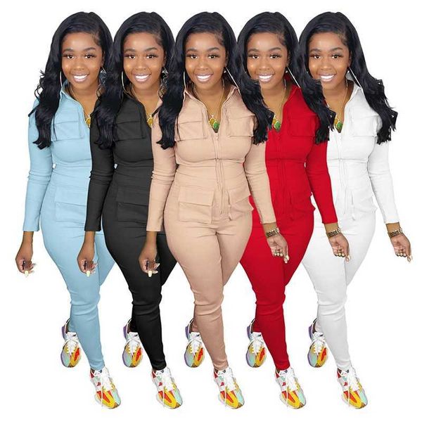 autumn winter new womens jumpsuits quality solid color long overalls playsuit female rompers zipper pocket, Black;white
autumn winter new womens jumpsuits quality solid color long overalls playsuit female rompers zipper pocket, Black;white