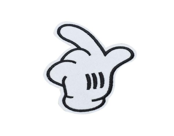 10pcs white glove patches for clothing bags iron on transfer applique cartoon patch for jacket jeans diy sew on embroidery badge5268345, Black 
10pcs white glove patches for clothing bags iron on transfer applique cartoon patch for jacket jeans diy sew on embroidery badge5268345, Black