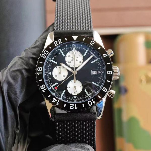 men's quartz watch designer classic 43mm watch rubber strap stainless steel dial sapphire waterproof watch montre de luxe, Slivery;brown
men's quartz watch designer classic 43mm watch rubber strap stainless steel dial sapphire waterproof watch montre de luxe, Slivery;brown