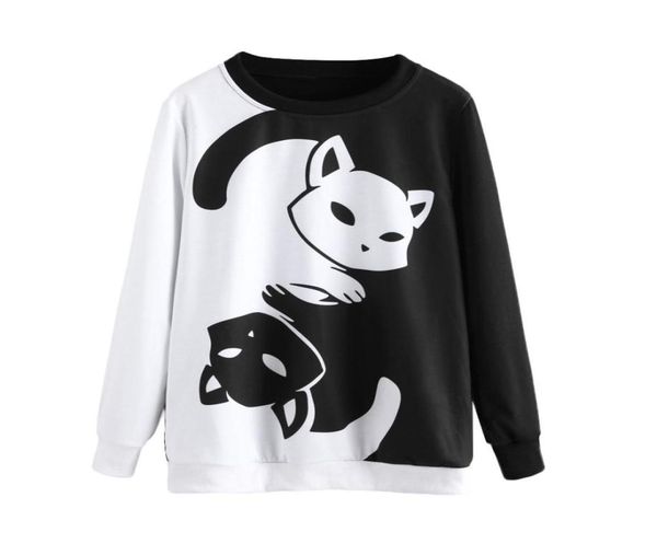 couples black and white yin yang cat hoodies long sleeve pullover kitty print sweatshirts soft and comfy tracksuit loose8082926 
couples black and white yin yang cat hoodies long sleeve pullover kitty print sweatshirts soft and comfy tracksuit loose8082926