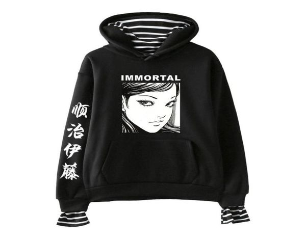 horror comic junji ito hoodies women men fake two piece hooded sweatshirt harajuku streetwear hip hop pullover hooded jacket5487210, Black
horror comic junji ito hoodies women men fake two piece hooded sweatshirt harajuku streetwear hip hop pullover hooded jacket5487210, Black