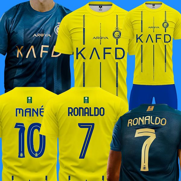 2023 2024 al nassr fc soccer jerseys ronaldo mane men kids kit uniform 23 24 home yellow cr7 boys football shirt al-nassrs away third martin, Black;yellow
2023 2024 al nassr fc soccer jerseys ronaldo mane men kids kit uniform 23 24 home yellow cr7 boys football shirt al-nassrs away third martin, Black;yellow