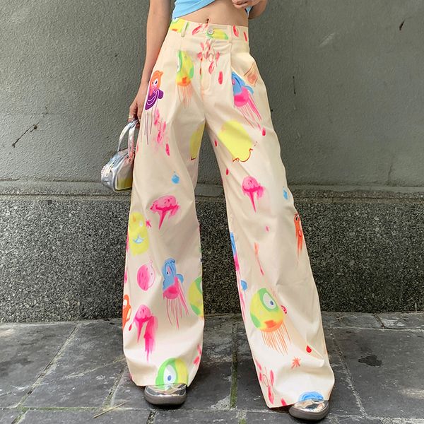 women's pants wide-leg pants summer thin high-waisted cargo loose casual pants, Black;white
women's pants wide-leg pants summer thin high-waisted cargo loose casual pants, Black;white