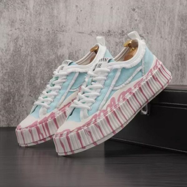 thick soled shoes men's summer breathable thin canvas shoes blue casual board shoes men's small white shoes 1aa37, Black
thick soled shoes men's summer breathable thin canvas shoes blue casual board shoes men's small white shoes 1aa37, Black