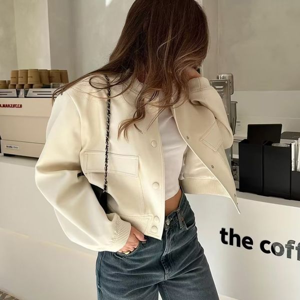 womens jackets qiwn fashion women bomber spring antumn female long sleeve coats ladies big pockets outerwear 230821, Black;brown
womens jackets qiwn fashion women bomber spring antumn female long sleeve coats ladies big pockets outerwear 230821, Black;brown