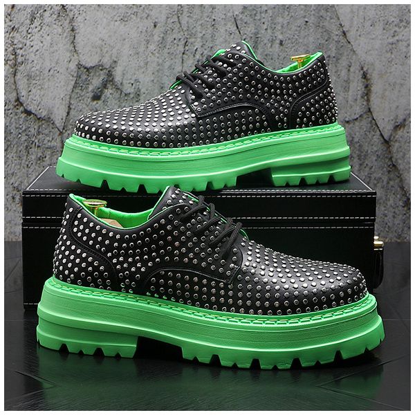 new luxury casual genuine leather rivets high-quality leisure tooling shoes comfortable inside handmade trend fashion wedding dress shoes, Black
new luxury casual genuine leather rivets high-quality leisure tooling shoes comfortable inside handmade trend fashion wedding dress shoes, Black