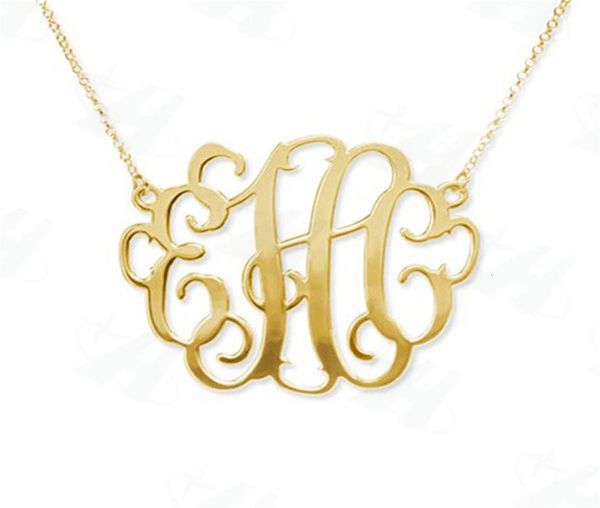 custom monogram necklace fashion bold statement initial letter pendant necklace goldcolor necklace for womencolares femininos v8949794, Silver
custom monogram necklace fashion bold statement initial letter pendant necklace goldcolor necklace for womencolares femininos v8949794, Silver