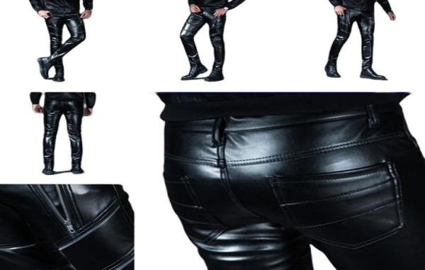 men cargo pants winter spring men039s skinny leather pant faux leather trousers for male trouser stage club wear biker p jogger9161621, Black
men cargo pants winter spring men039s skinny leather pant faux leather trousers for male trouser stage club wear biker p jogger9161621, Black