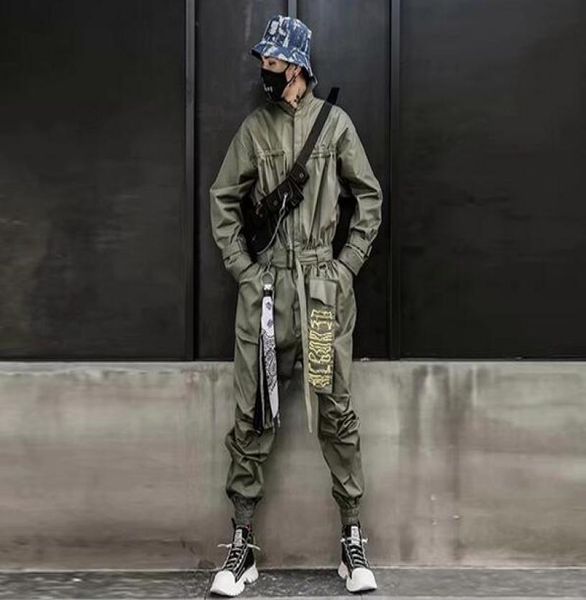 cool 2020 hip hop streetwear jumpsuits men ribbon embroidered cargo pants long sleeve rompers joggers techwear men7115348, Black
cool 2020 hip hop streetwear jumpsuits men ribbon embroidered cargo pants long sleeve rompers joggers techwear men7115348, Black