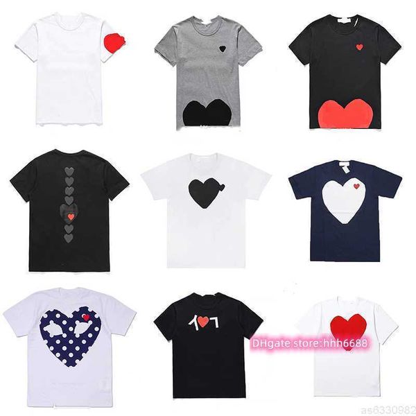 men's t-shirts fashion brand mens play designer hearts casual womens badge pure cotton zii6, White;black
men's t-shirts fashion brand mens play designer hearts casual womens badge pure cotton zii6, White;black