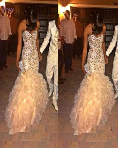 2020 glitz mermaid champagne evening dresses wear sweetheart crystal beads organza tiered ruffles sweep train formal prom dress pa6036173, Black;red
2020 glitz mermaid champagne evening dresses wear sweetheart crystal beads organza tiered ruffles sweep train formal prom dress pa6036173, Black;red