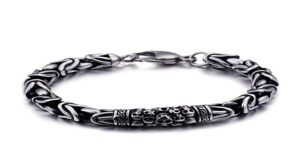 link chain fashion vintage style viking bracelet wrist silver color charm skull for men jewelry9721383, Black
link chain fashion vintage style viking bracelet wrist silver color charm skull for men jewelry9721383, Black