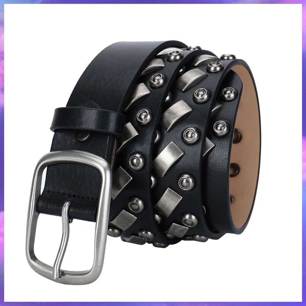 hardware belt belt genuine leather for men and women's hip-hop punk outdoor hardware pants belt, Black;brown
hardware belt belt genuine leather for men and women's hip-hop punk outdoor hardware pants belt, Black;brown