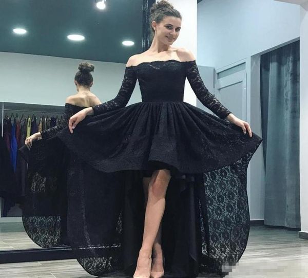 simple black hilo prom dresses off shoulder long sleeves evening dress lace front short back long formal party gown custom m1967191
simple black hilo prom dresses off shoulder long sleeves evening dress lace front short back long formal party gown custom m1967191