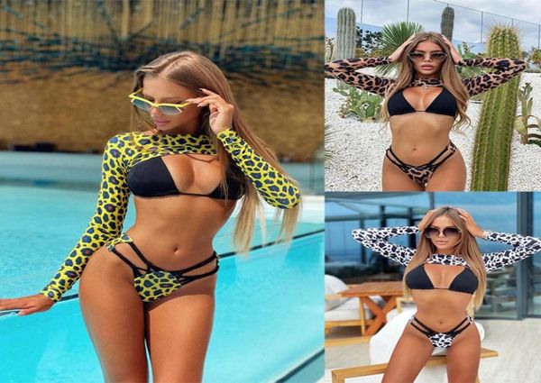 women039s swimwear 3 piece leopard print string bikinis swimsuit women long sleeve bikini set high cut bathing suitwomen4949609, White;black
women039s swimwear 3 piece leopard print string bikinis swimsuit women long sleeve bikini set high cut bathing suitwomen4949609, White;black